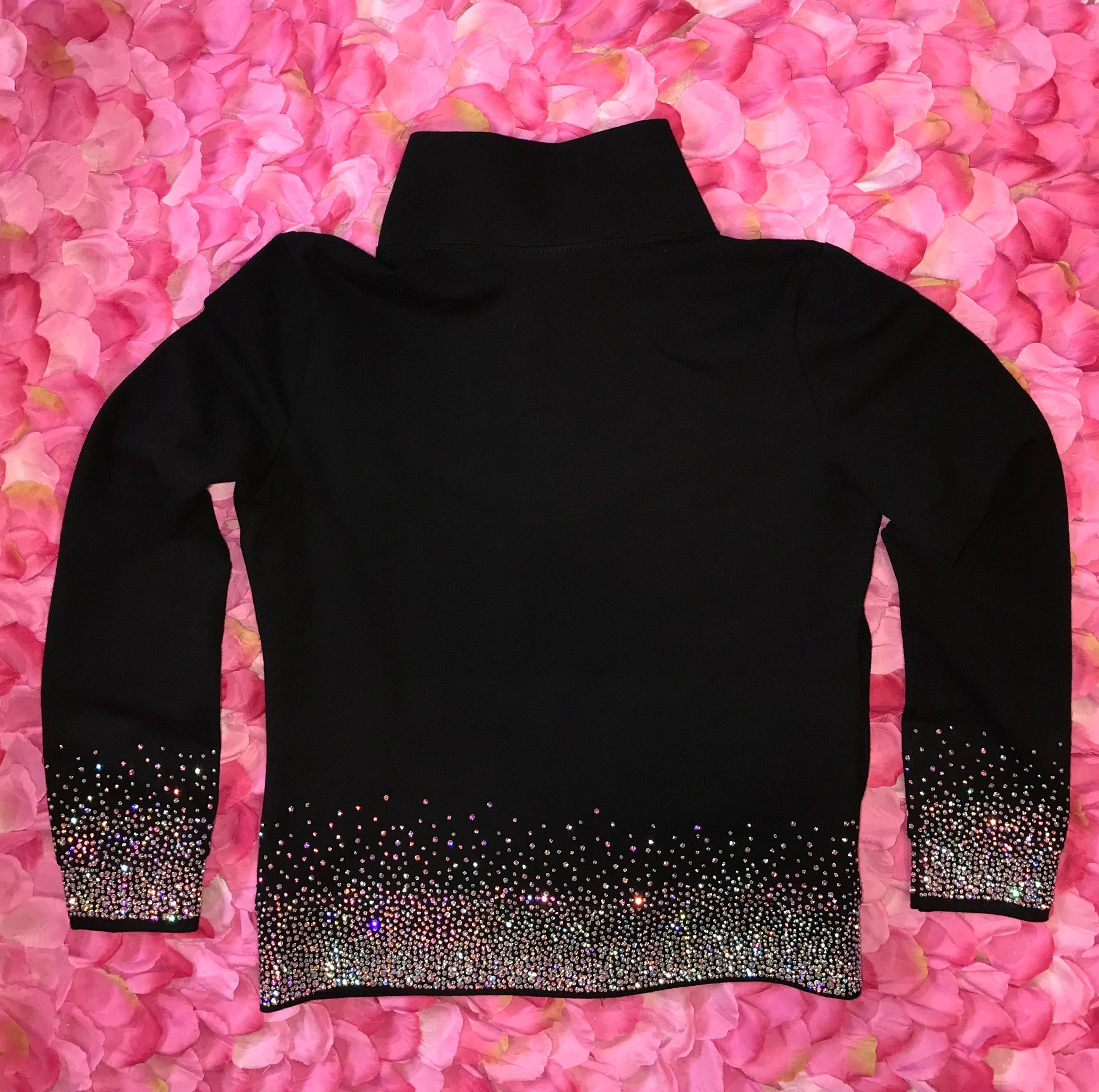 Ombre AB Rhinestone Cheer Dance Jacket Dragon Bling
